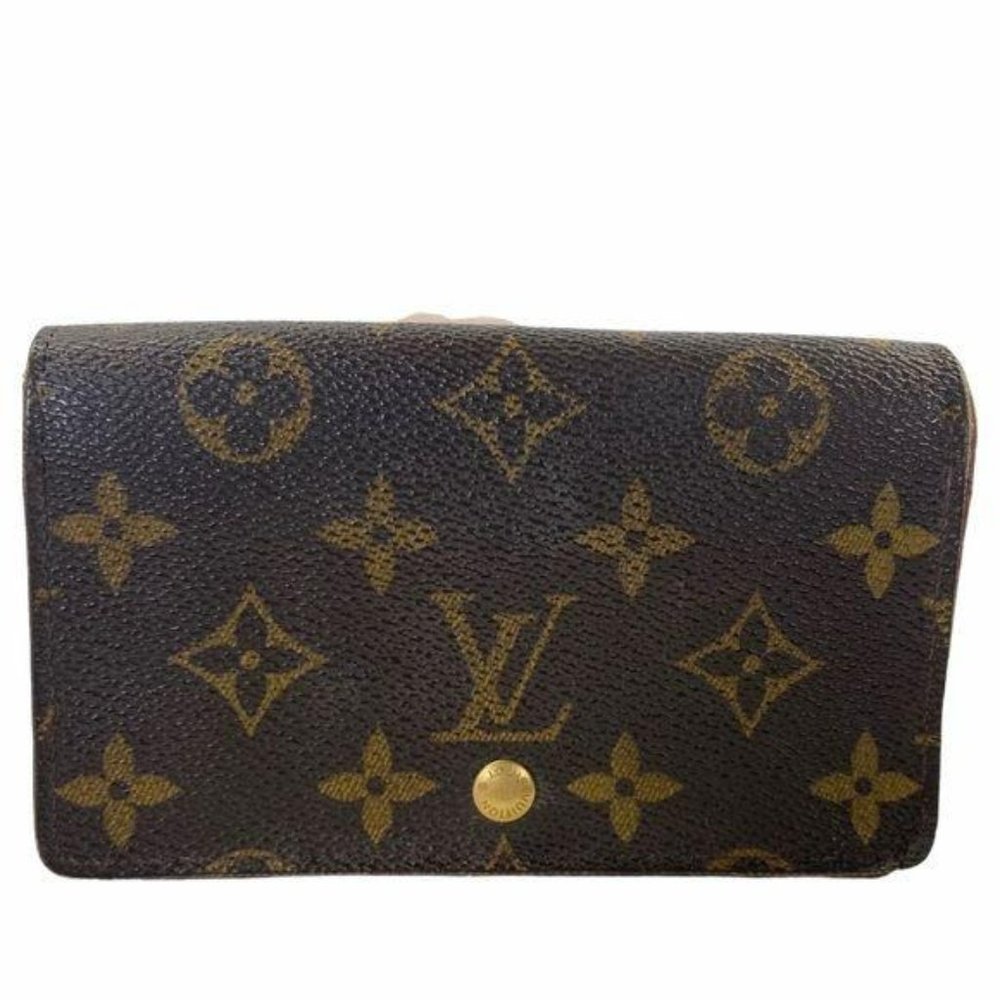 Authentic Louis Vuitton Wallet Porte Monnaie Billet Bifold Monogram LV Vintagte